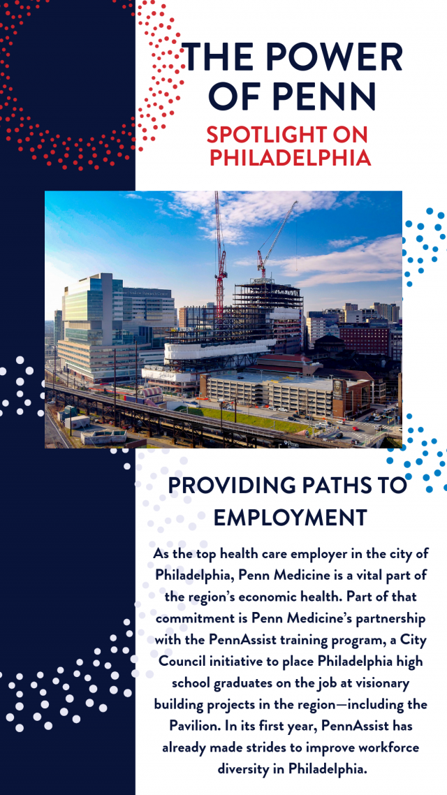 flyer for the power of penn spotlight on philadelphia