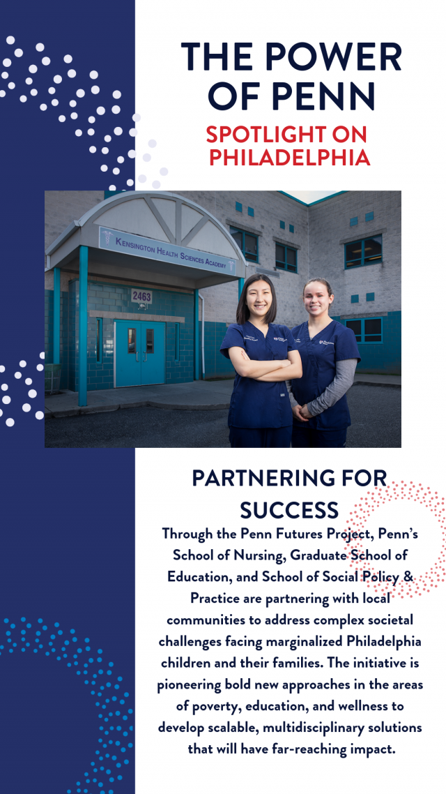 flyer for the power of penn spotlight on philadelphia