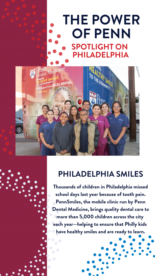 flyer for the power of penn spotlight on philadelphia