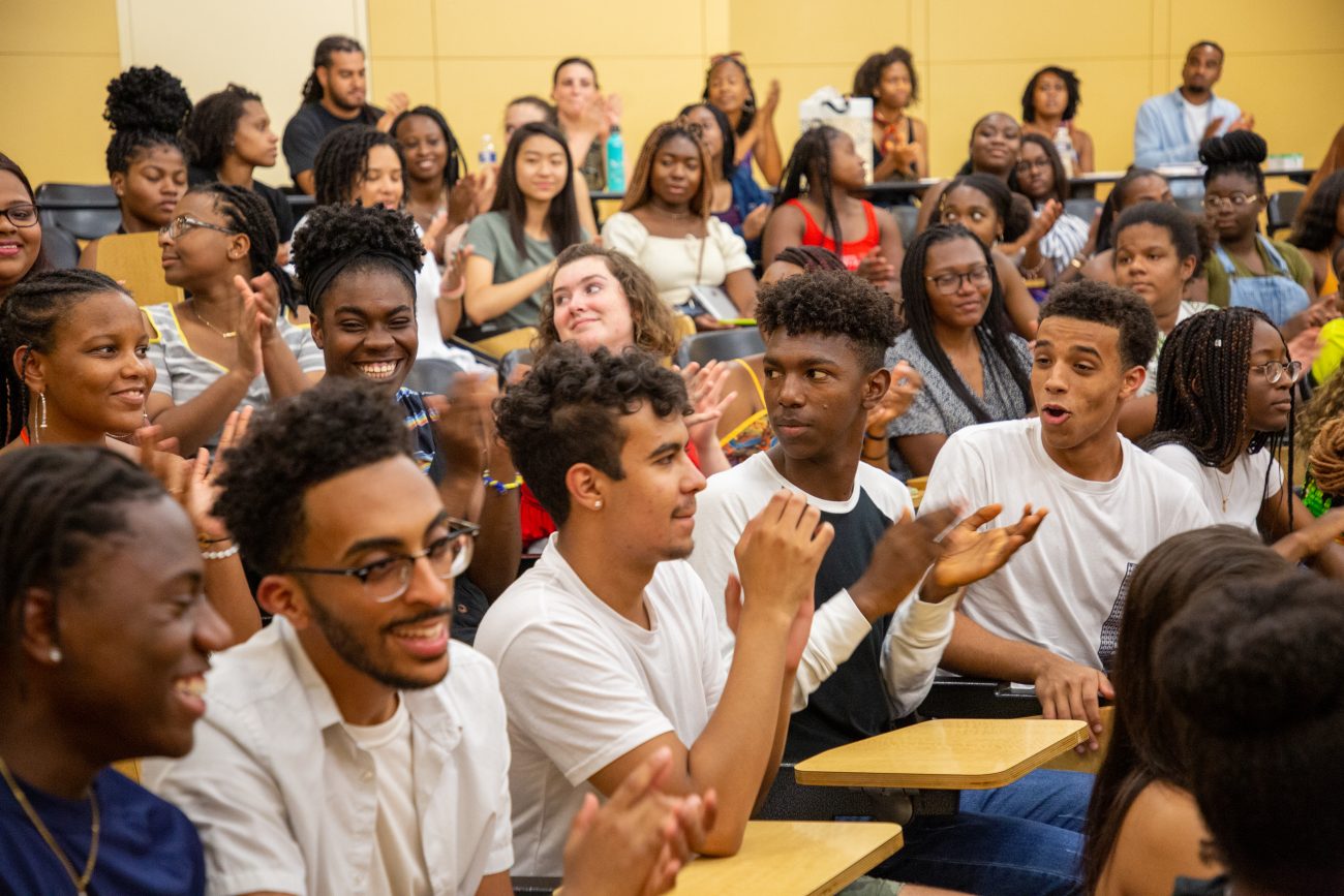Students in auditorium