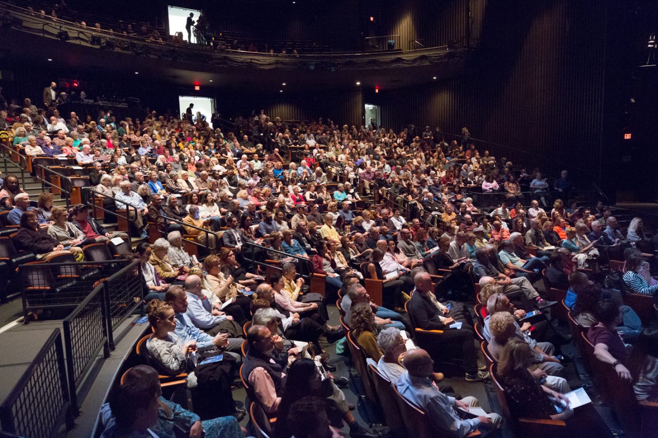 full audience of the performance hall