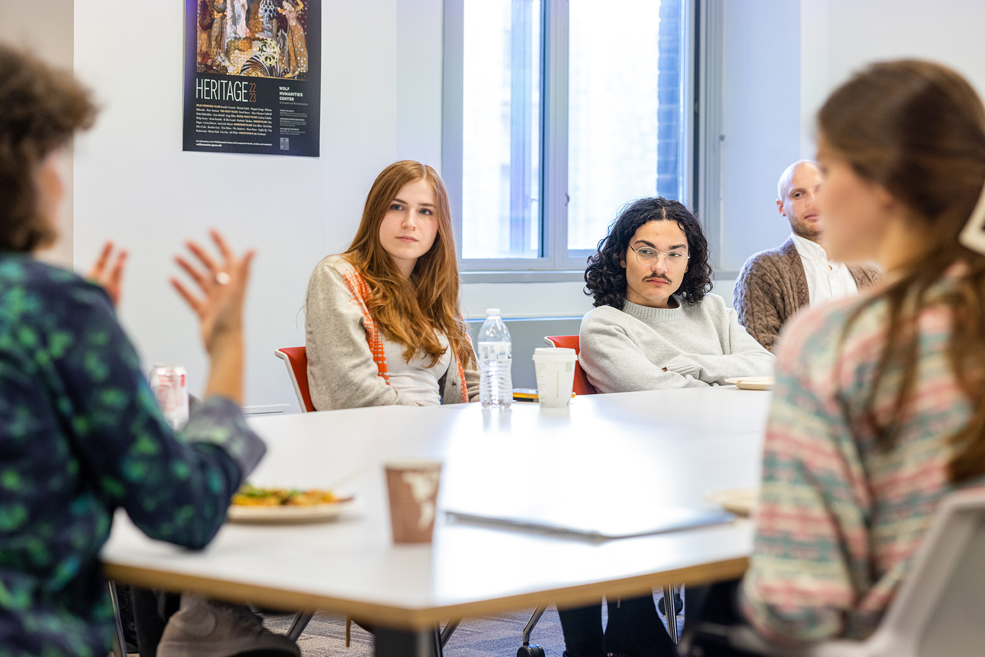 Undergraduate Fellows at the Center participate in a seminar class where they discuss and workshop their research. The course culminates with an academic conference in the spring organized by the students.