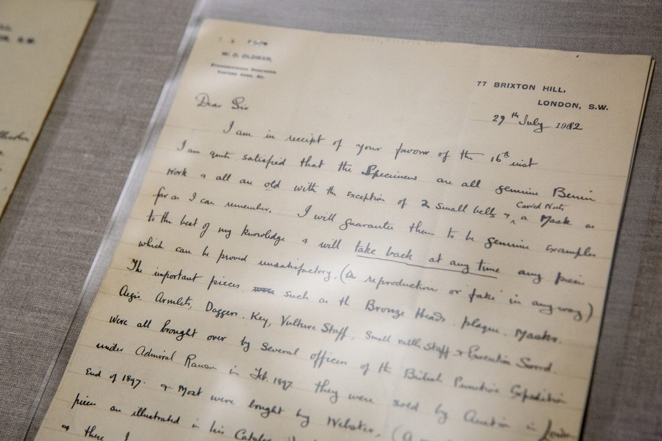 a hand written letter from July 29, 1912