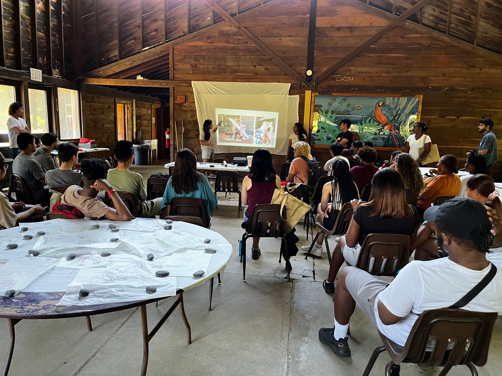 Penn Design Fellows presenting to students