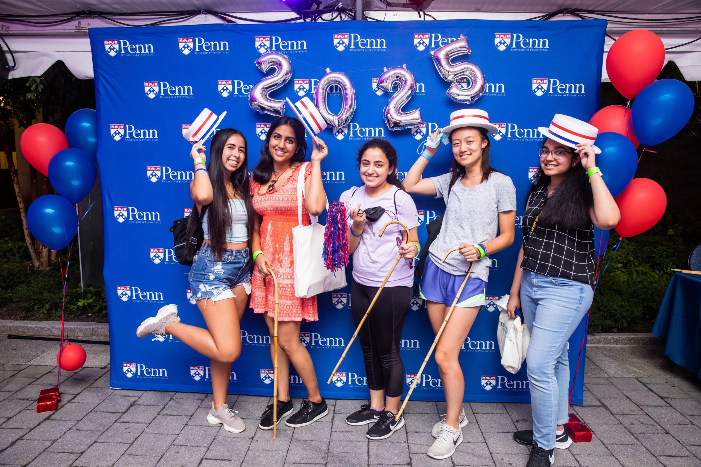 First-year students at the Penn Traditions Highball to Hey Day event