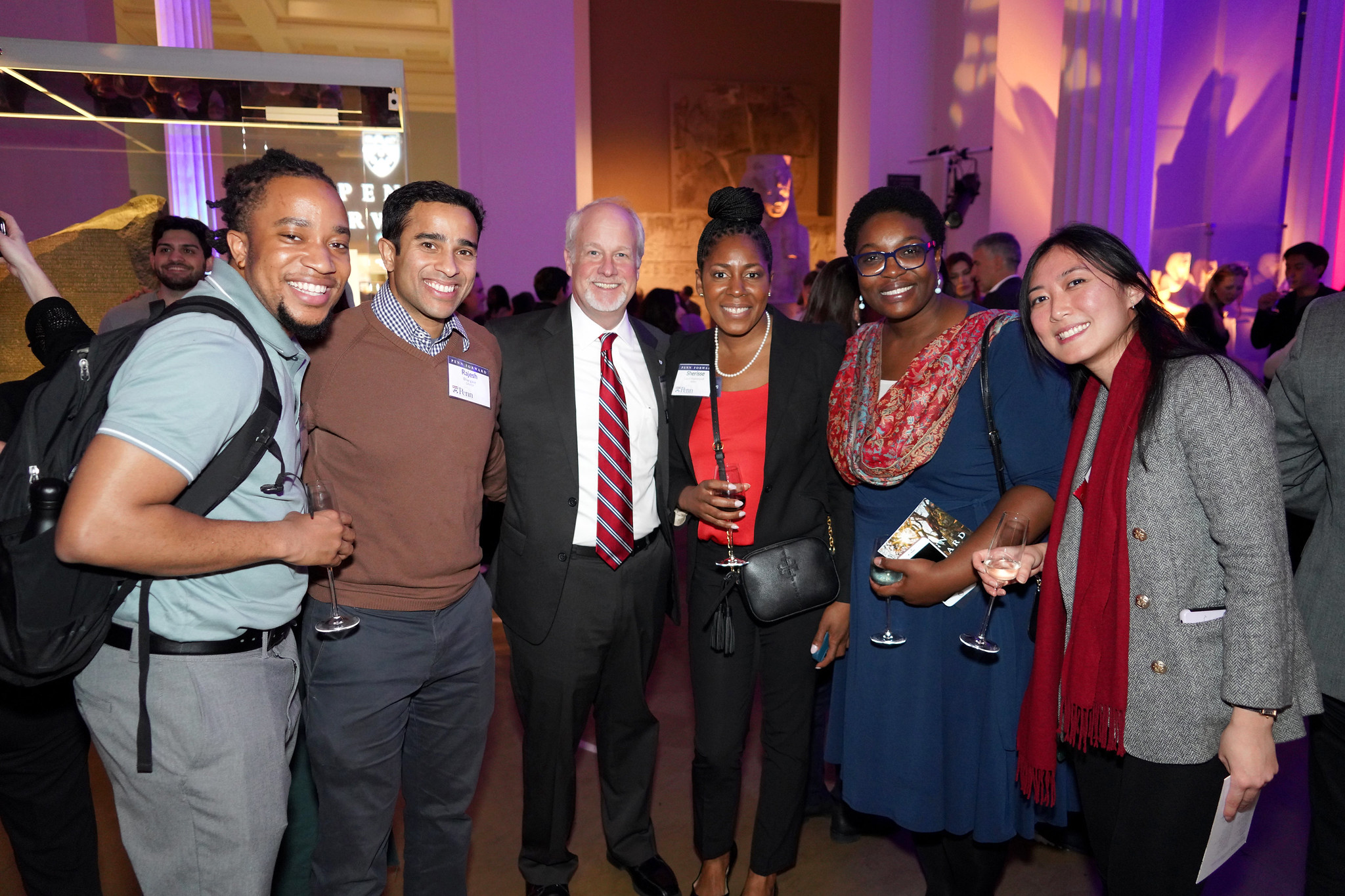 A group of Penn alumni and staff come together during the Penn Forward event in London.