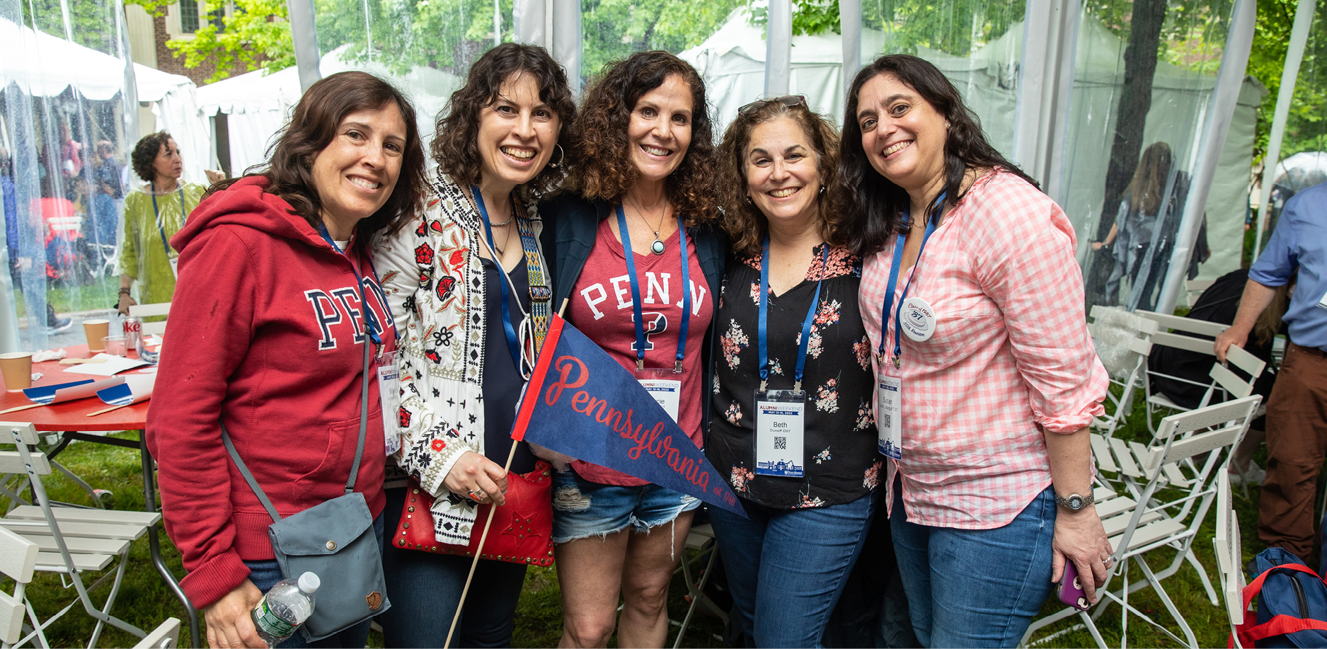 alumni posing for a photo