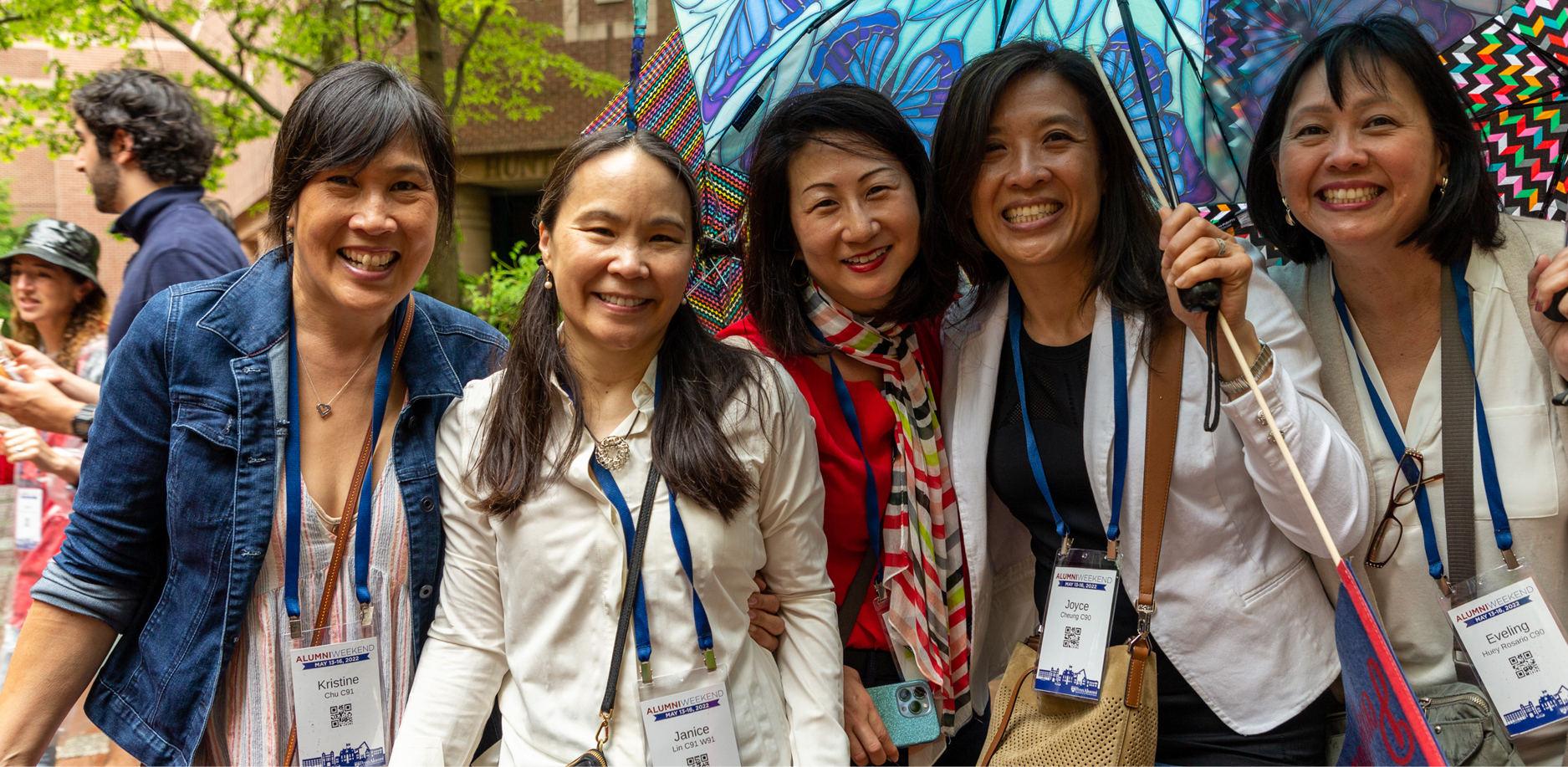 alumni posing for a photo