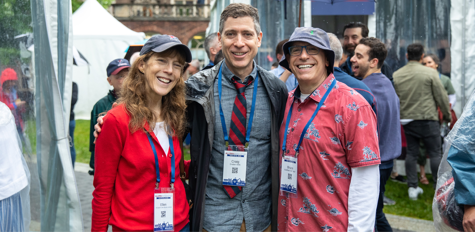alumni posing for a photo