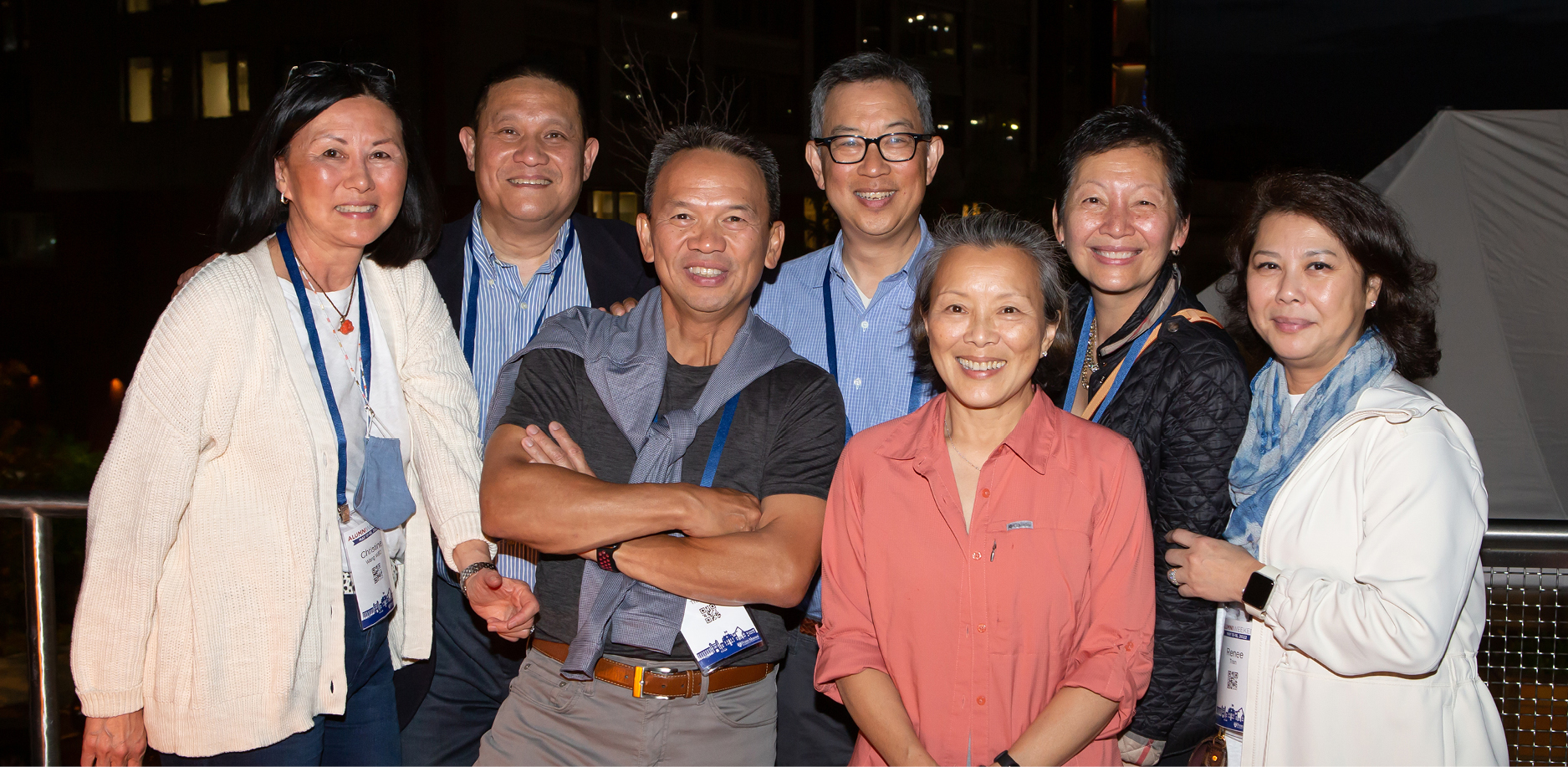 group of alumni at event