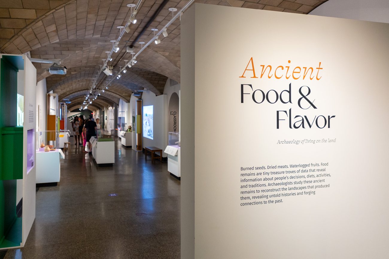 The entrance to the Ancient Food and Flavor exhibition at the Penn Museum