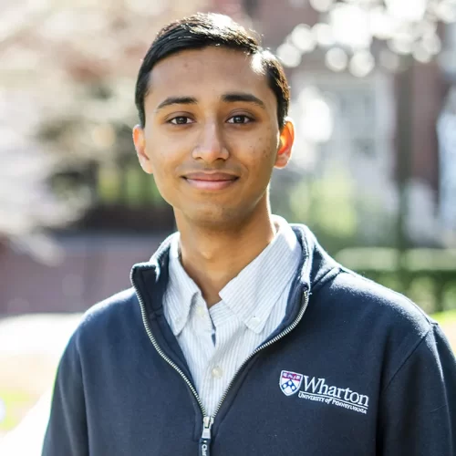 A portrait of Aneesh Karuppur, Co-Chair of Seniors for the Penn Fund from the Class of 2025