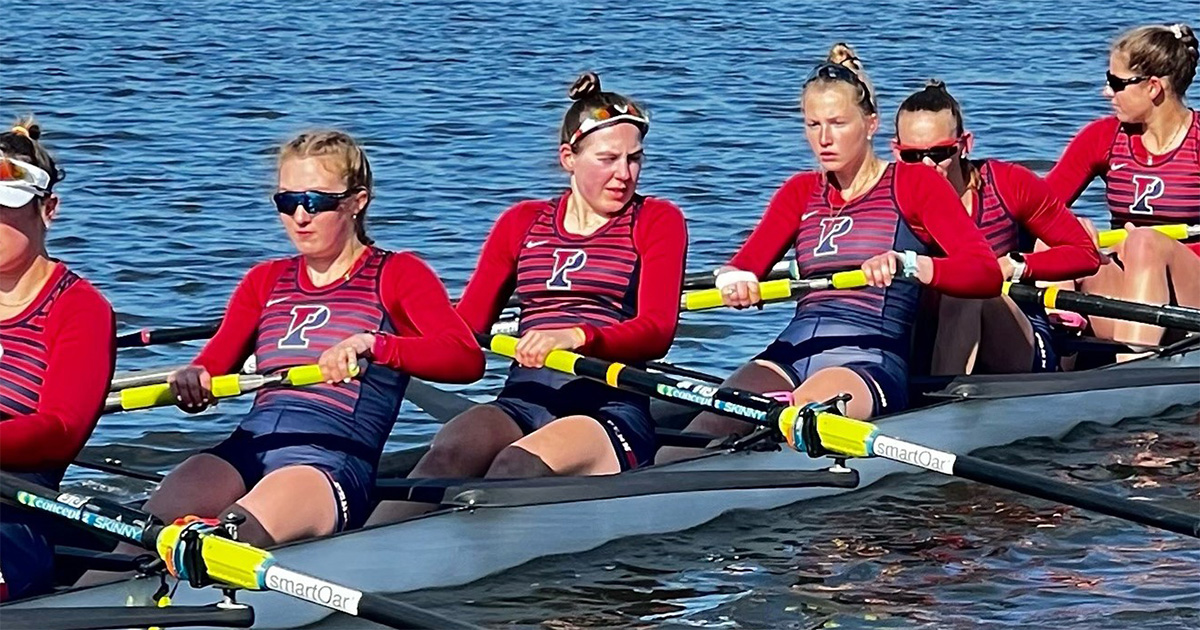 The Penn Women's Crew team in full swing.