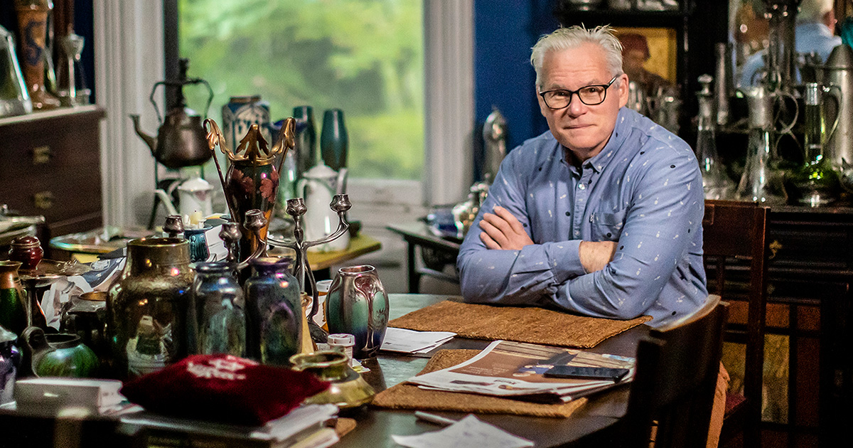 Jonathan Katz, pictured inside his West Philadelphia home. Photo by Eric Sucar.