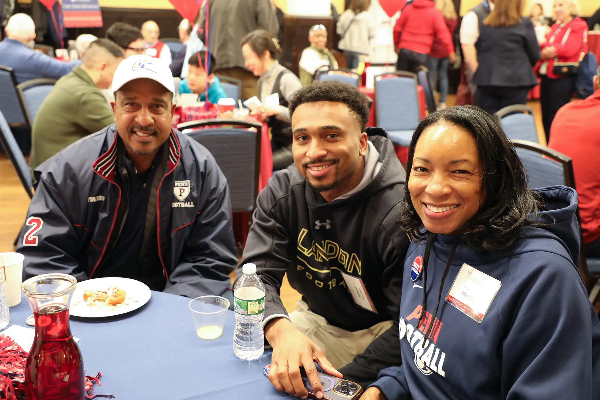 Guests representing Penn Athletics at the Benjamin Franklin Society brunch