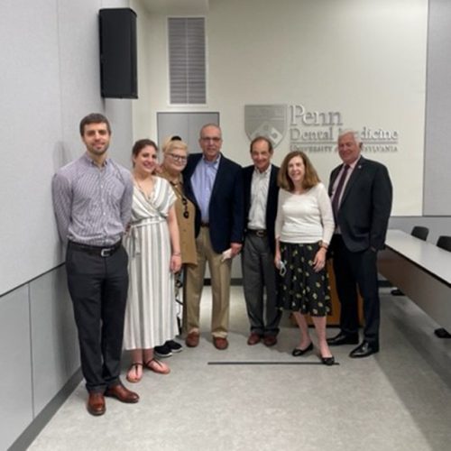 donor and family with Dean Wolff