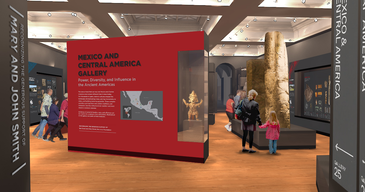 visitors at the mexico and Central America Gallery