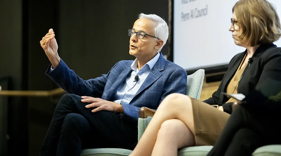 Faculty speakers at Penn’s AI Council event discuss AI’s impact across disciplines.