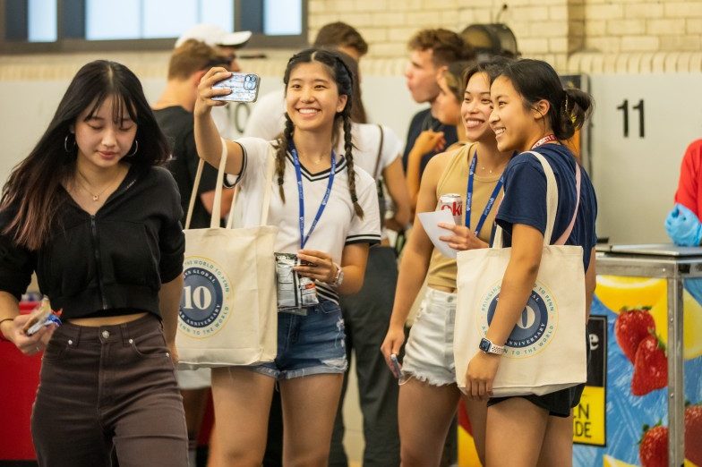 Penn students from around the world join in celebrating Penn Global’s 10th anniversary.