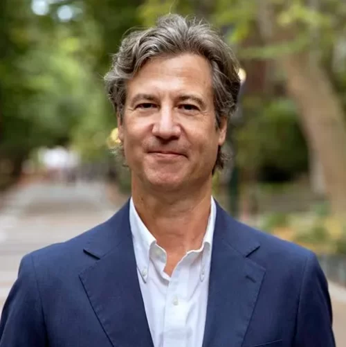 Peter Struck, founding director of Penn’s Integrated Studies Program, pictured on Locust Walk.