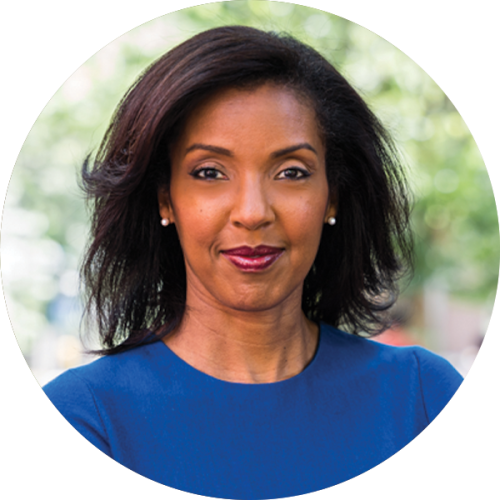A portrait of Erika H. James, Dean of the Wharton School.