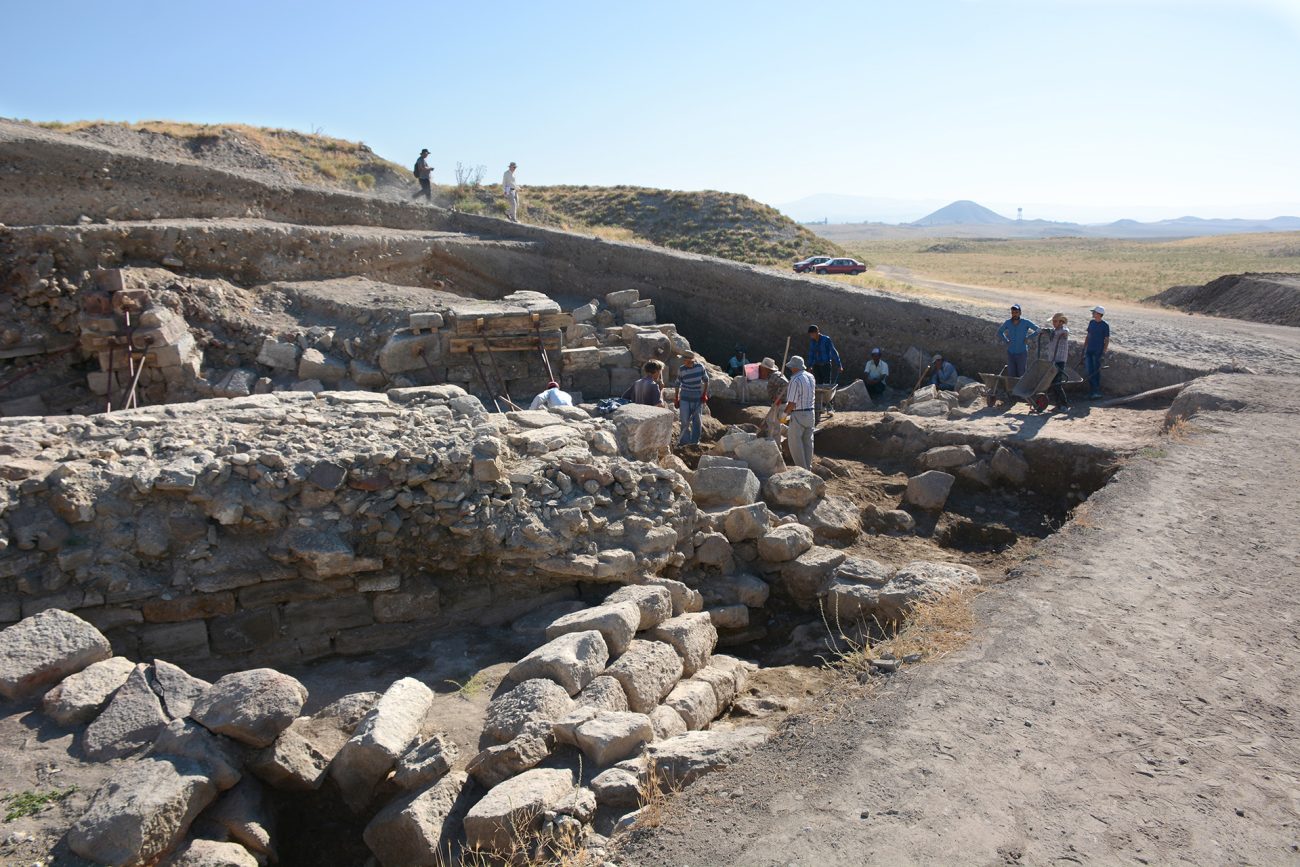 Active excavation at the site of Gordion in southwestern Turkey